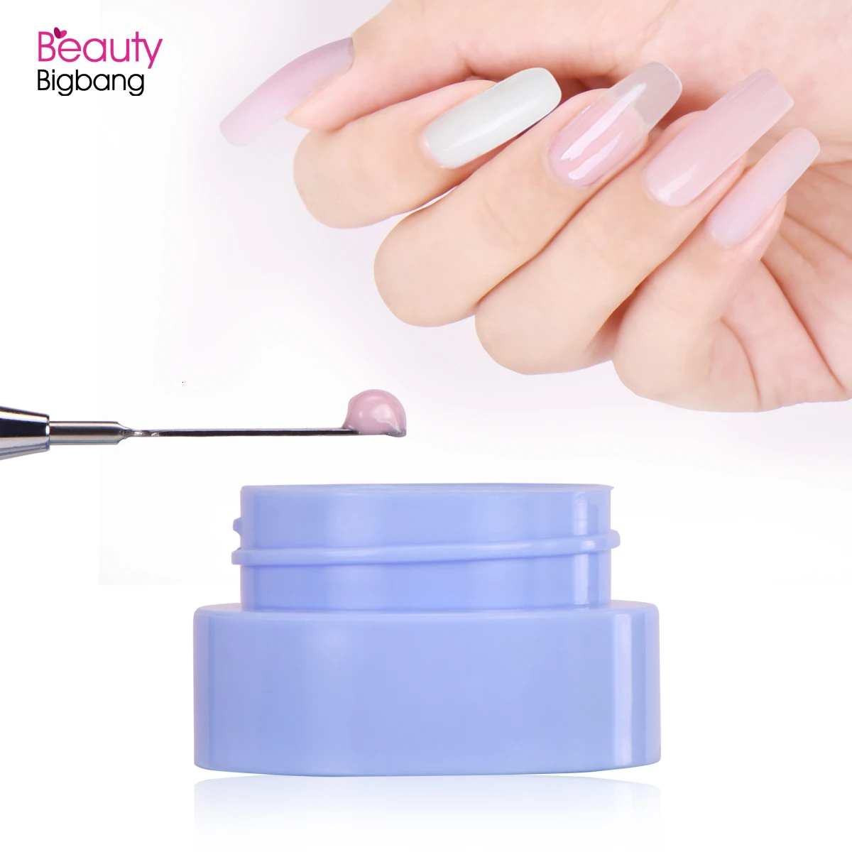 BEAUTYBIGBANG 15 г гель для наращивания ногтей клей для наращивания ногтей Кристальное желе для дизайна ногтей УФ/светодиодный гель для наращивания