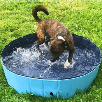 

Foldable Pet Dog Cat Swimming Pool Collapsible All Seasons Pet Playing Washing Pond For Small Dogs Cats Swimming Bathing Tools