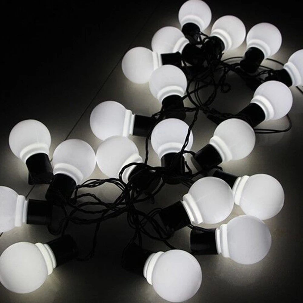 cold white 6 м 20LED Свадебная цепочка волшебный мяч stringA огни для рождественской елки домашняя внутренняя отделка наружные вечерние садовые гирлянды - Испускаемый цвет: cold white