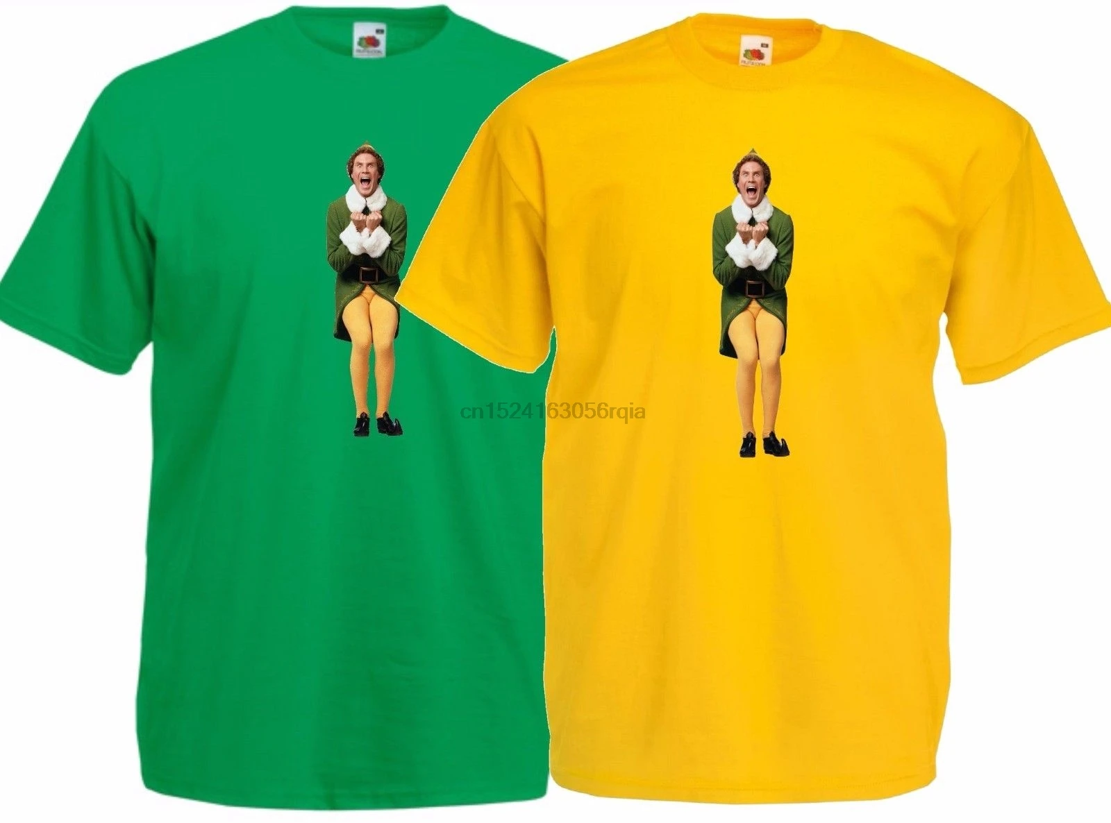 

Buddy the Elf Will Ferrell. Excited Christmas Movie T Shirt