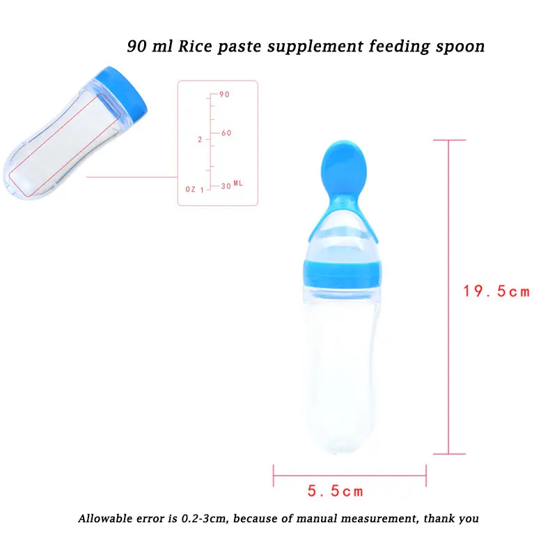 90 мл безопасная бутылочка для кормления новорожденного малыша силиконовая ложка для кормления бутылочка для молока детская тренировочная кормушка пищевая добавка