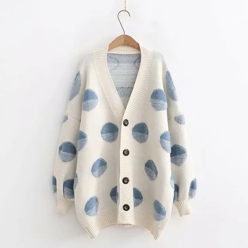 2020 New Women Cardigans Colorful Knitted Single Button Poncho Warm Spring Midi Length |