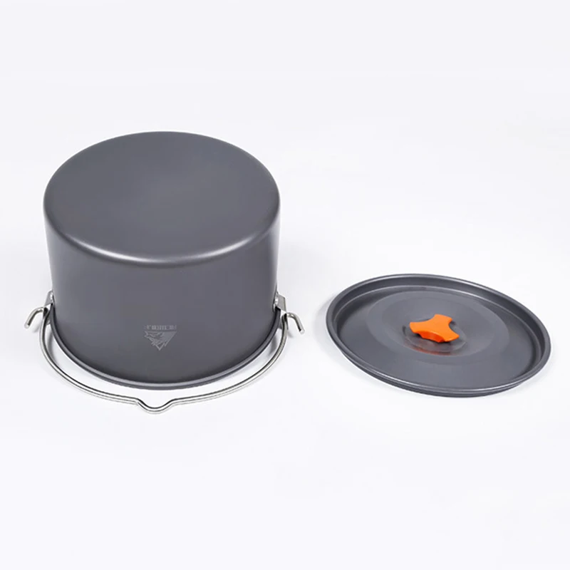 Utensílios de Mesa ao ar Livre de Alumínio Acampamento Caminhadas Viagem Pendurado Panelas Pote Cozinhar Piquenique Grande Capacidade 4l 6 Esporte e Lazer