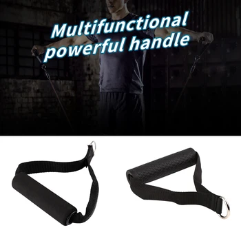 

SFIT Rope Handle Cable Resistance Band Handles Attachment Heavy Duty Exercise Handles D-ring Spring Pull Rope Cable Bar