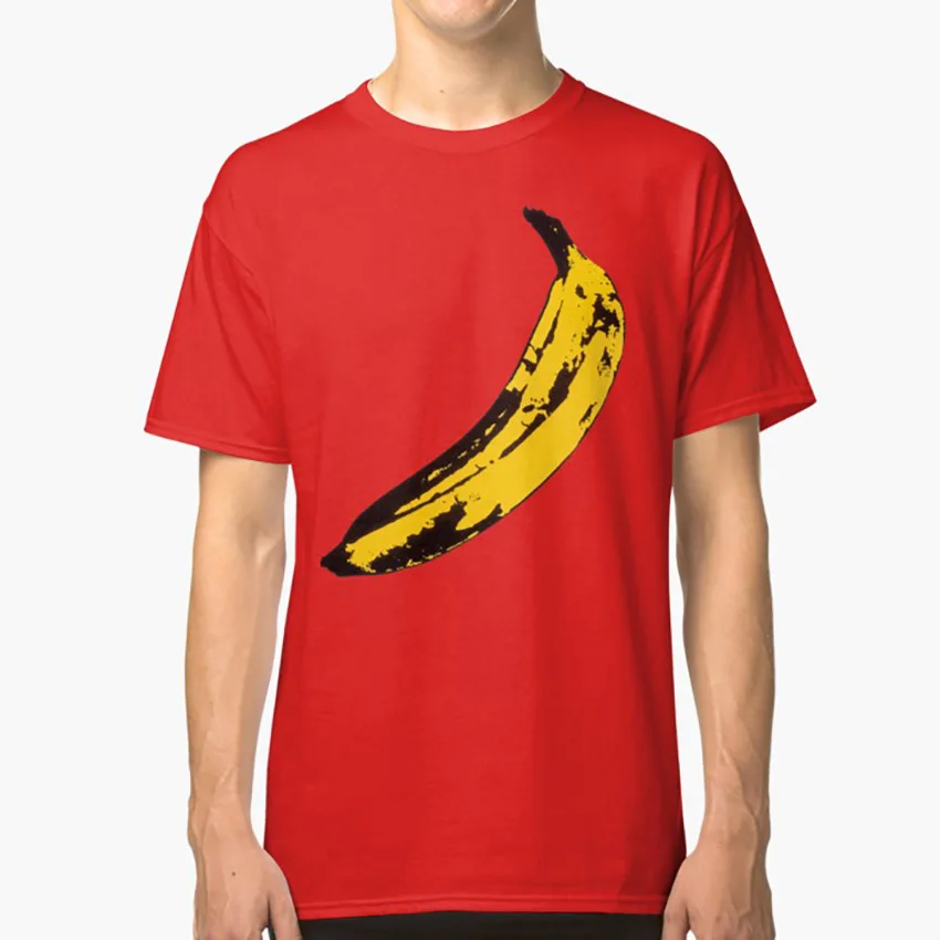 Grande Giallo Banana-Red T Shirt Album Banane Warhol Musik Abdeckung Samt U Nn Nico Samtuntergrund