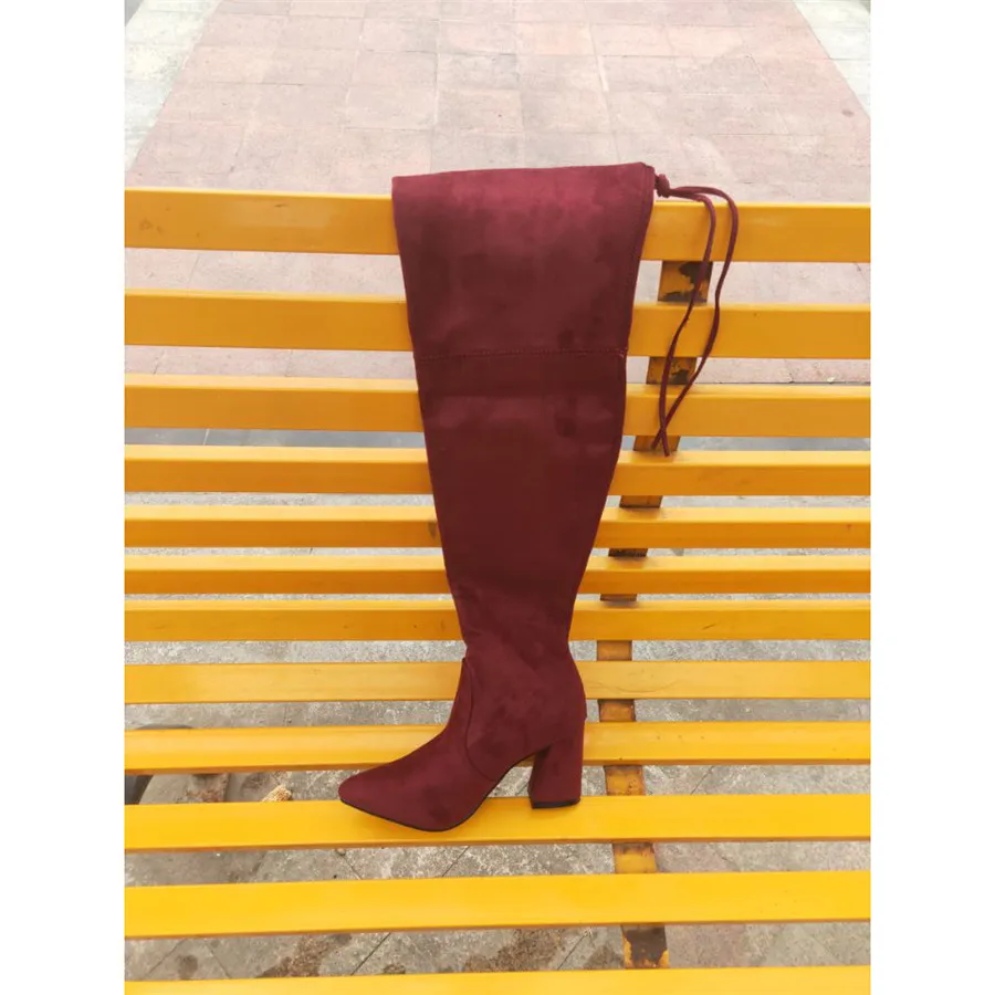 

sexy High 2019 Overknee Flat Bottom Thin Women's Shoes Elastic Long Knight Boots