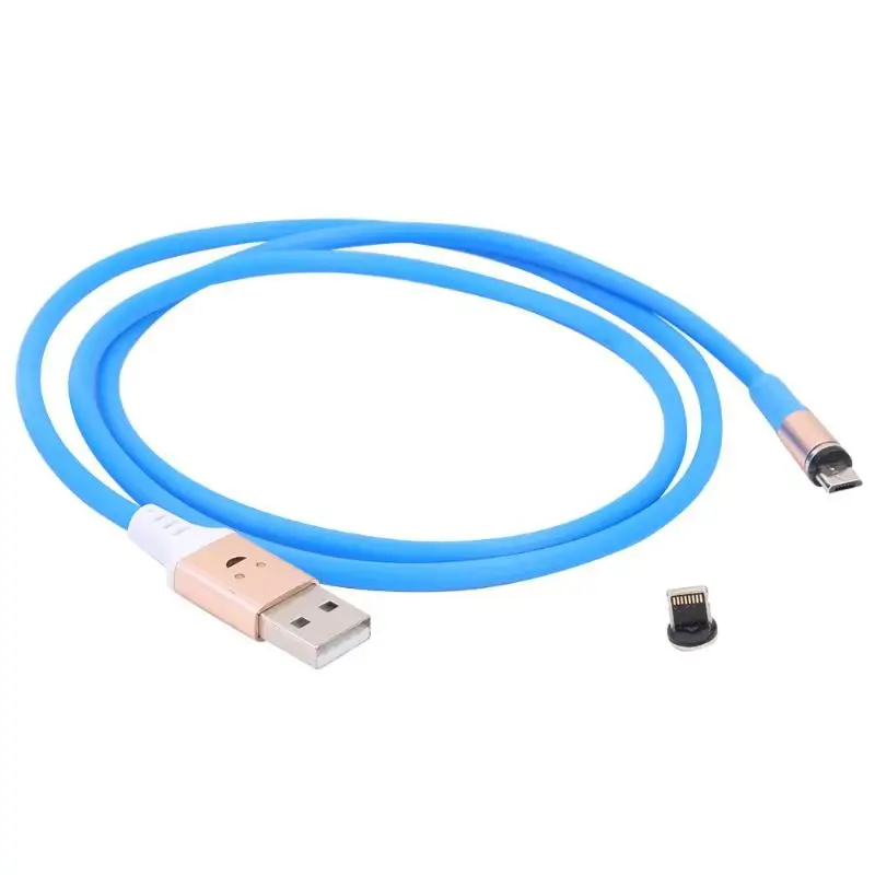 Портативный 2 в 1 Магнитный 8 Pin Micro Typec micro USB светильник кабель для зарядки мобильных телефонов Магнитная всасывающая головка легко подключить