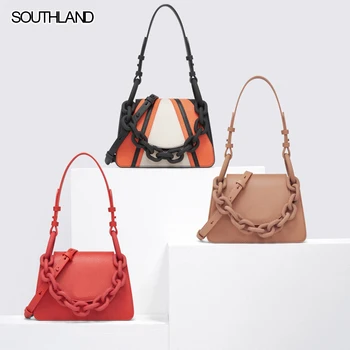

SOUTHLAND Large and Medium sized red bag with single shoulder Women bag