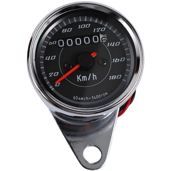 

Motorcycle LED Tachometer Speed Gauge Retro Chrome Motorcycle Tachometer for Honda CG125