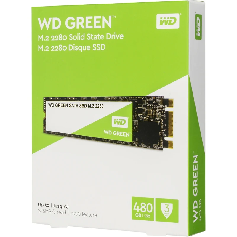 Накопитель SSD WD Original SATA III 480Gb WDS480G2G0B Green M.2 2280