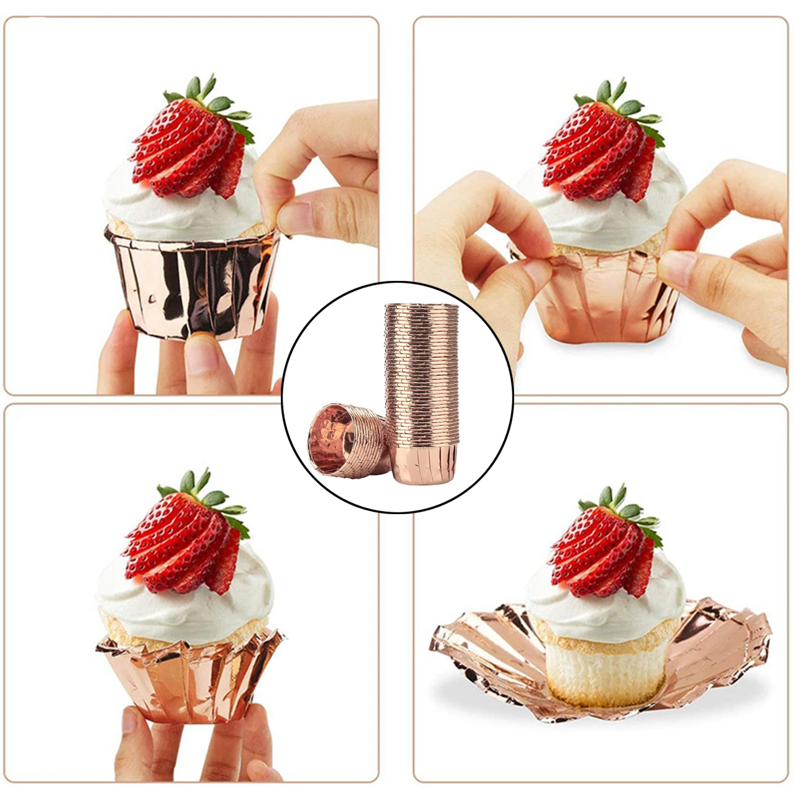 50pcs cupcake wrapper holder party supplies Cake cup wedding decoration kitchen baking tool supplies