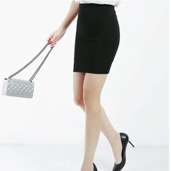 

2020 NEW Women Pencil Skirts high quality High Waist Black Basic Skirts Spring Office Women Elastic Slim Women Skirts
