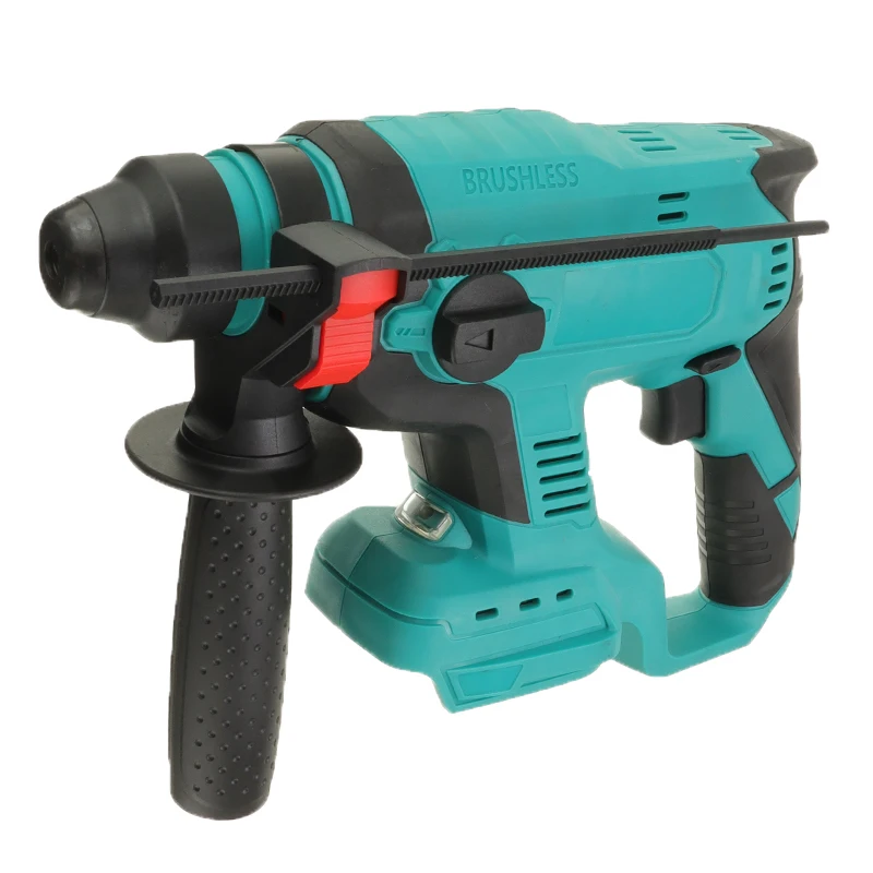 

18V Brushless Cordless Rotary Hammer Drill Rechargeable Electric Hammer Impact Drill Without Battery For Makita Battery