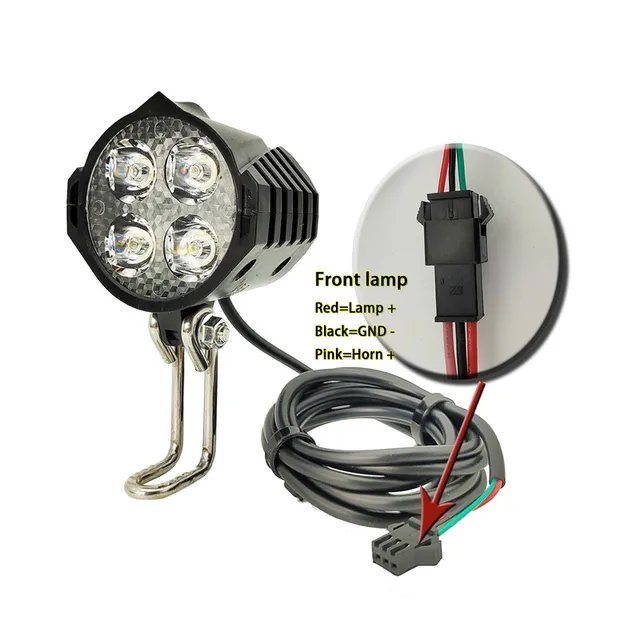 Light Riding Kit Gaderth Ebike Headlight And Tail Light Sets, LED