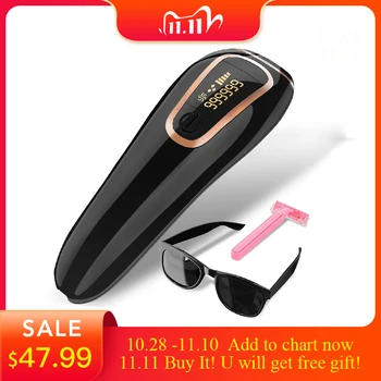 

Professional Permanent IPL Hair Removal Laser Epilator For Women 999999 Flash LCD Display Bikini Ipl Laser Hair Removal Machine