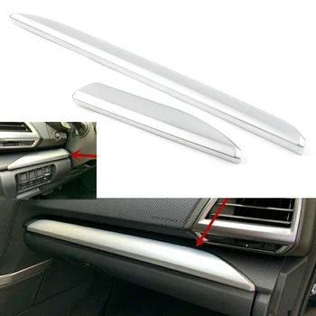 

For Subaru Forester 2019-2020 Chrome ABS Console Dashboard Molding Strip Trim Decoration Car Accessories RHD Only 2Pcs
