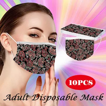 

10pcs Three Layer Breathable Face Mask Adult Disposable Protection Mouth Masks Three layer FaceMask Ear hook маска Mascarilla