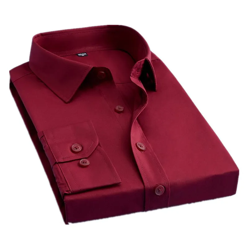 BOLUBAO Brand Men Casual Shirts Fashion Solid Color Shirt Long Sleeve Slim Fit Business Shirts Mens Clothing Male Tuxedo Shirt BOLUBAO Brand Men Casual Shirts Fashion Solid Color Shirt Long Sleeve Slim Fit Business Shirts Mens Clothing Male Tuxedo Shirt