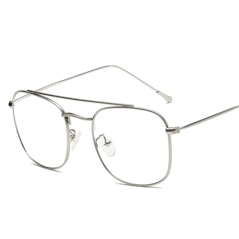 Vintage Square Glasses Frame Men Women Metal Retro Clear Eyeglasses Optical Myopia Prescription Spectacle Frames Eyewear Gafas