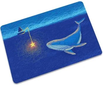 

CAMMITEVER Whale Rug Rubber Floor Home Front Door Entry Mat Outdoor Doormat For Entrance Door Anti Slip Carpet