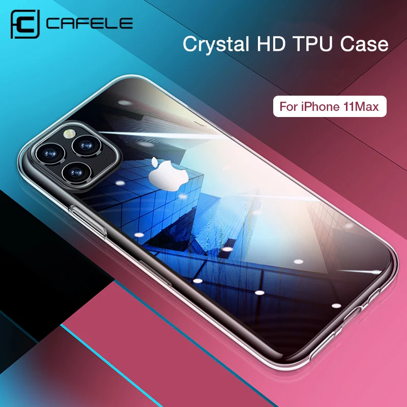 Cafele TPU чехол для телефона iPhone 11 pro Max SE 2020 кристально чистый мягкий iphone 12 6 1 7