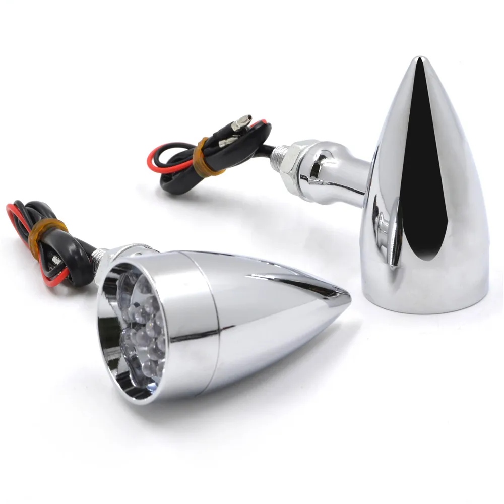 JAER 2x Универсальный мотор алюминиевый указатель поворота свет пуля Янтарный Для Harley Honda Yamaha Kawaski уличный габаритный фонарь для мотоцикла свет