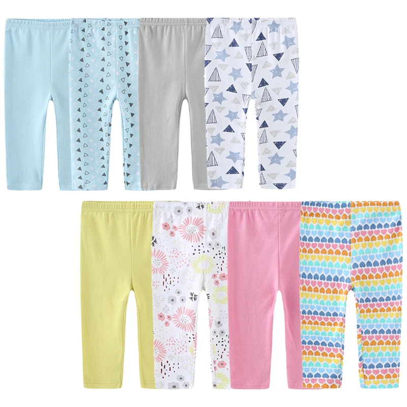 3/4PCS/LOT Newborn Baby Pants Spring Autumn Summer Winter Cotton Infant Pants Cartoon Baby Gril Boy 0-12M