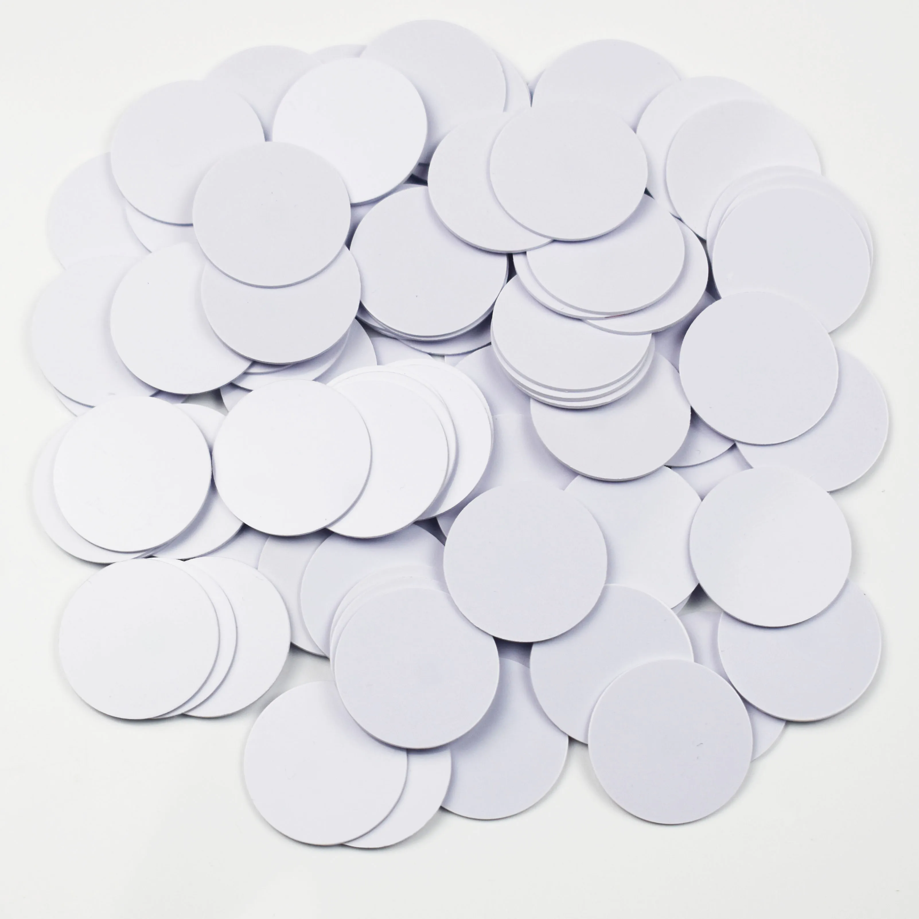 

50PCS NFC 215 Card Coin Tags Sticker Phone Available Adhesive Labels RFID Tag