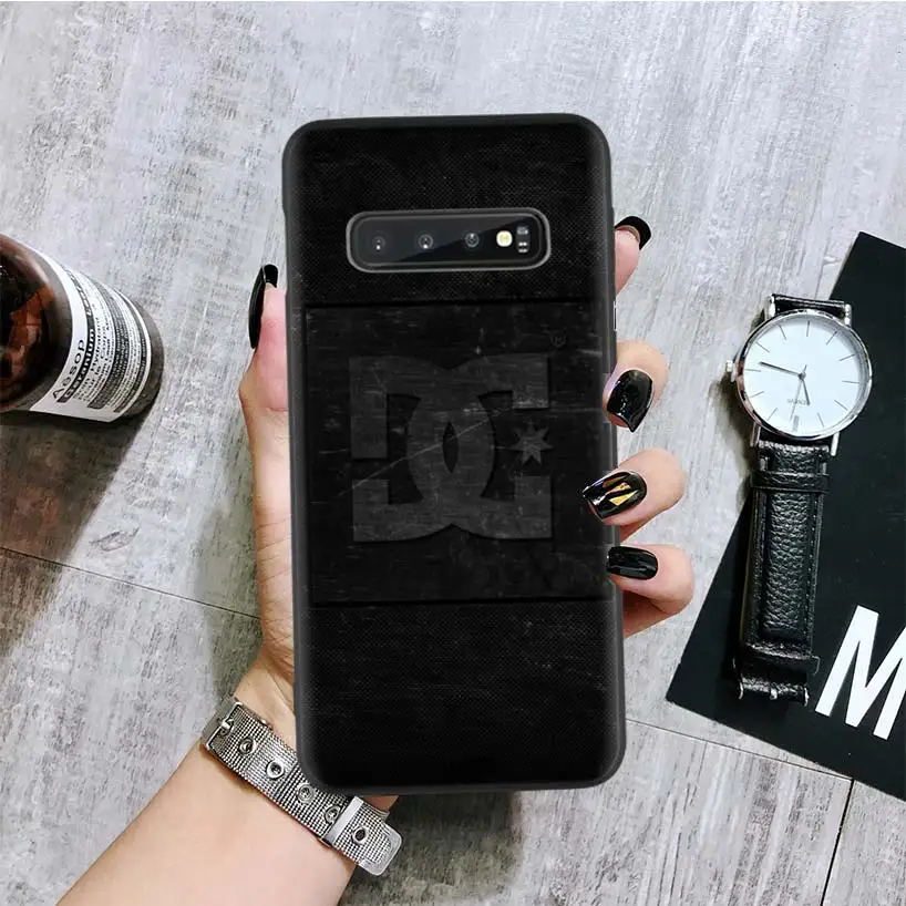 Черный чехол с логотипом Dc Shoes для samsung Galaxy S10+ Plus Lite Note 10 9 8 S9 S8 J4 J6+ Plus S7 S6 Edge, чехол для телефона - Цвет: BA349-4