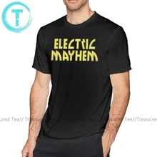 Mayhem футболка Electric Mayhem футболка 100 хлопок мужская футболка забавная Базовая большая графическая футболка с коротким рукавом