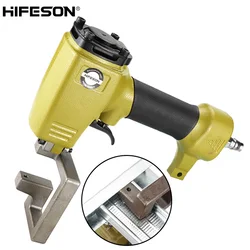 HIFESON pistola de perforación neumática de agujero redondo, alicates de quilla de acero ligero, alicates de perforación de esquina lateral, pistola remachadora, alicates sin remaches