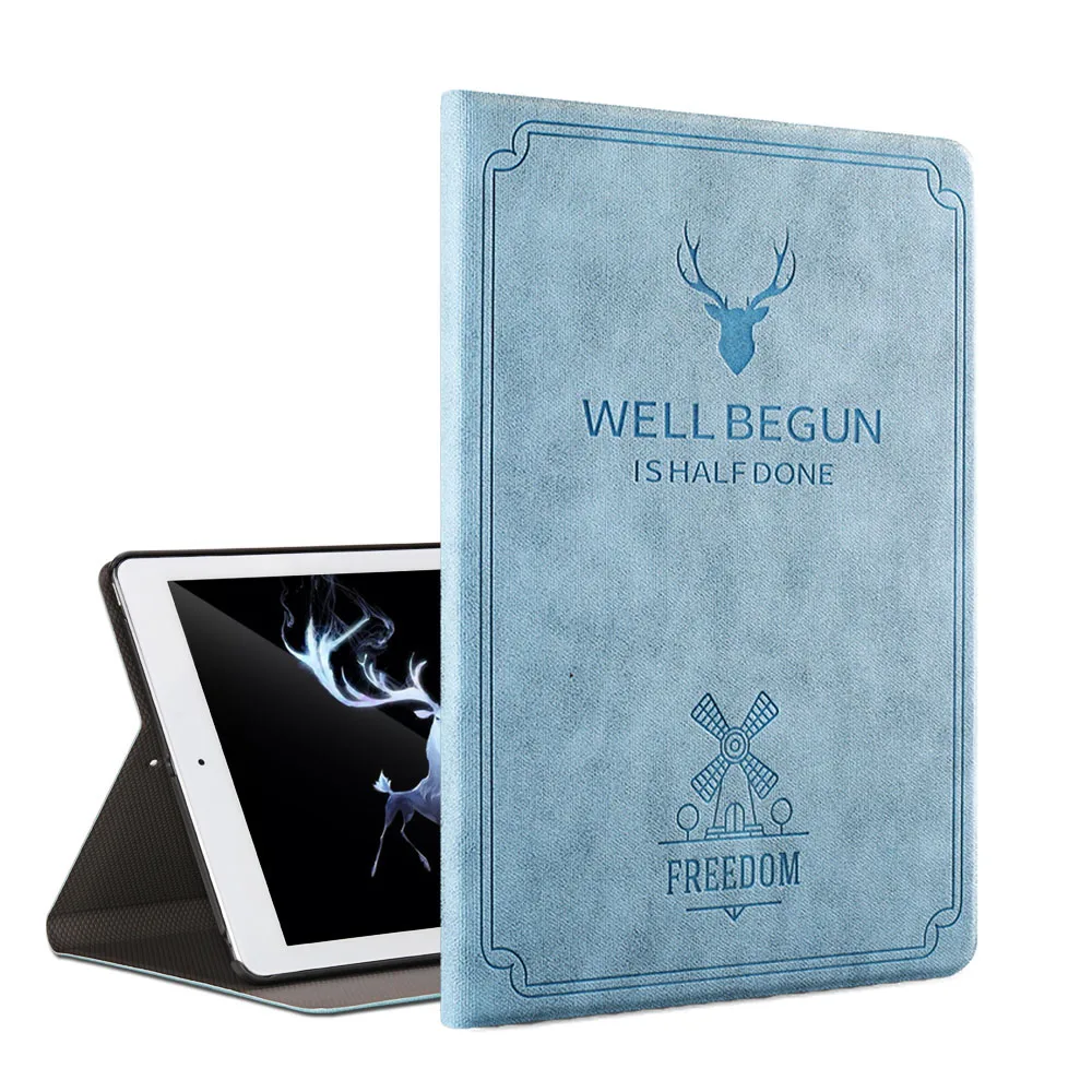 Чехол-книжка из искусственной кожи для iPad Pro 10,5, чехол с рисунком оленя для iPad Air 3 чехол