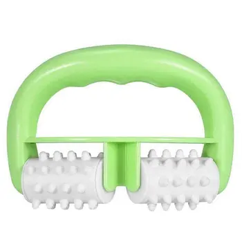 

Plastic Massager Plastic Manual Roller Massager Double Wheel Massager Round Hand Massager Professional Relaxation