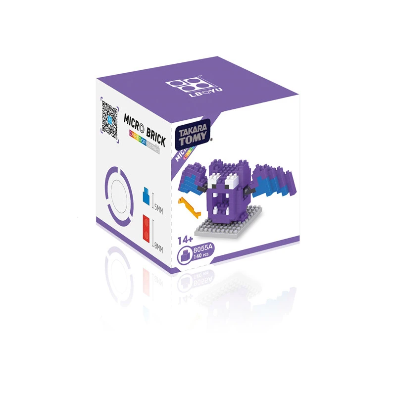 20 стилей Pokemons блоки забавные игрушки-головоломки для детей Пикачу алмазные частицы - Цвет: 8055A-BOX