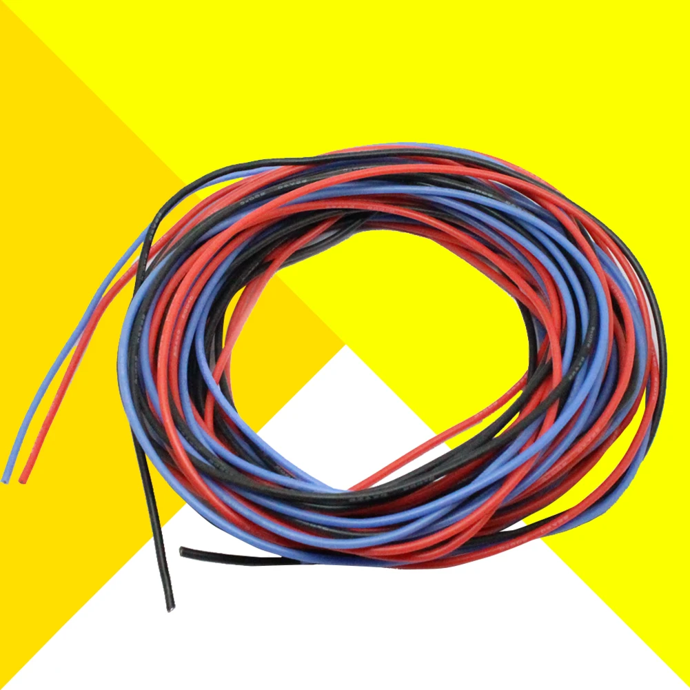 45ft силиконовый безопасный 22AWG термостойкий изолированный многожильный практичный медный мягкий гибкий сервопровод Электрический