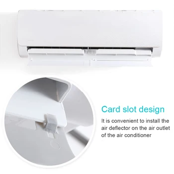 

Adjustable Air Conditioner Deflector Conditioner Cover Telescopic Windshield Outlet Air-Wing Shield Anti Blast Baffle Wind