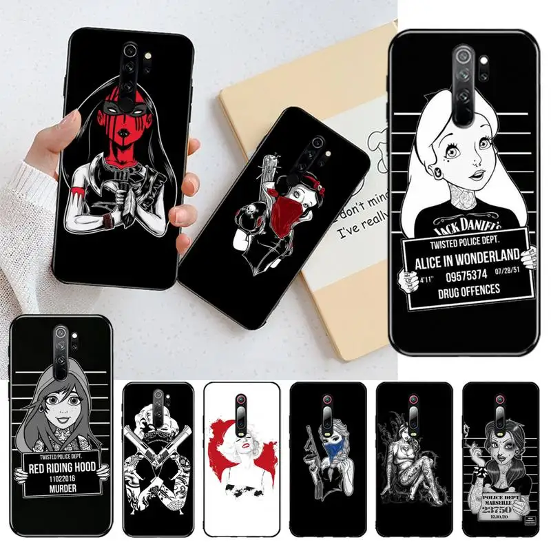 Крутой принцессы гангстера Мэрилин телефонный чехол Обложка для телефона Redmi Note 8