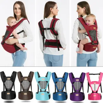 

Multifunctional Baby Carrier Newborn Infant Ergonomic Wrap Backpack With Hip Seat Removable Waist Support Stool Strap 0-48M