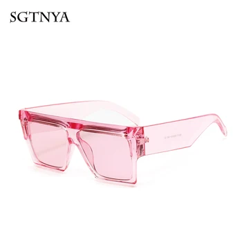 

SGTNYA new fashion square sunglasses female models trendy wild sunglasses multicolor optional glasses UV400