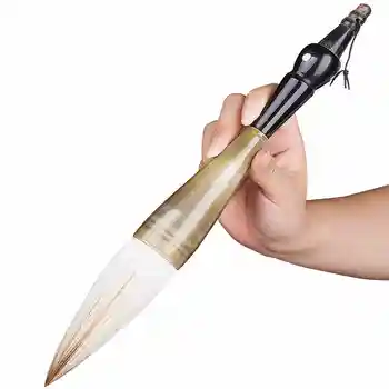 

1pcs Chinese Traditional Calligraphy Pen Brush Large Regular Script Practice Calligraphy Decoration Hopper-shaped Writing Brush