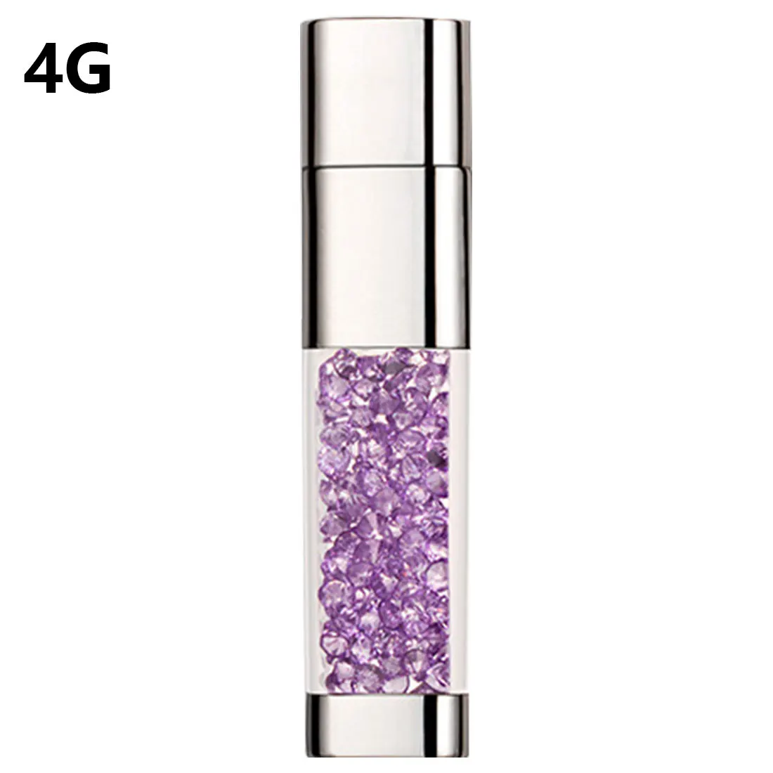 purple 4GB Цветной кристалл флэш-диск USB2.0 Память U диск ручка привода 4G/8G/16G/32G/64G - Цвет: purple 4GB