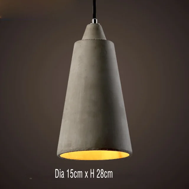 20 видов Лофт цементные подвесные светильники современный промышленный бетонный подвесной светильник креативное искусство подвесные светильники для кафе ресторана - Цвет корпуса: y