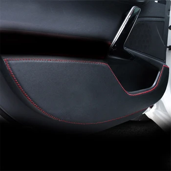 

Fiber leather Car Door Anti-Kick Pad For Jaguar XE XEL (2015-2018) Leather Door Protection Cover Film Stickers Side Film