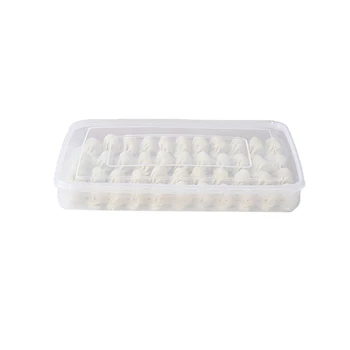 

Single-layer Kitchen Food Storage Container Ravioli Container Egg Fish Seafood Dumpling Storage Box Refrigerator Food Container