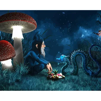 

Magic Wall Art Pictures DIY Painting By Numbers Kit Landscape Draw On Canvas Oil Paintings Coloring By Number Home Decor Artwork