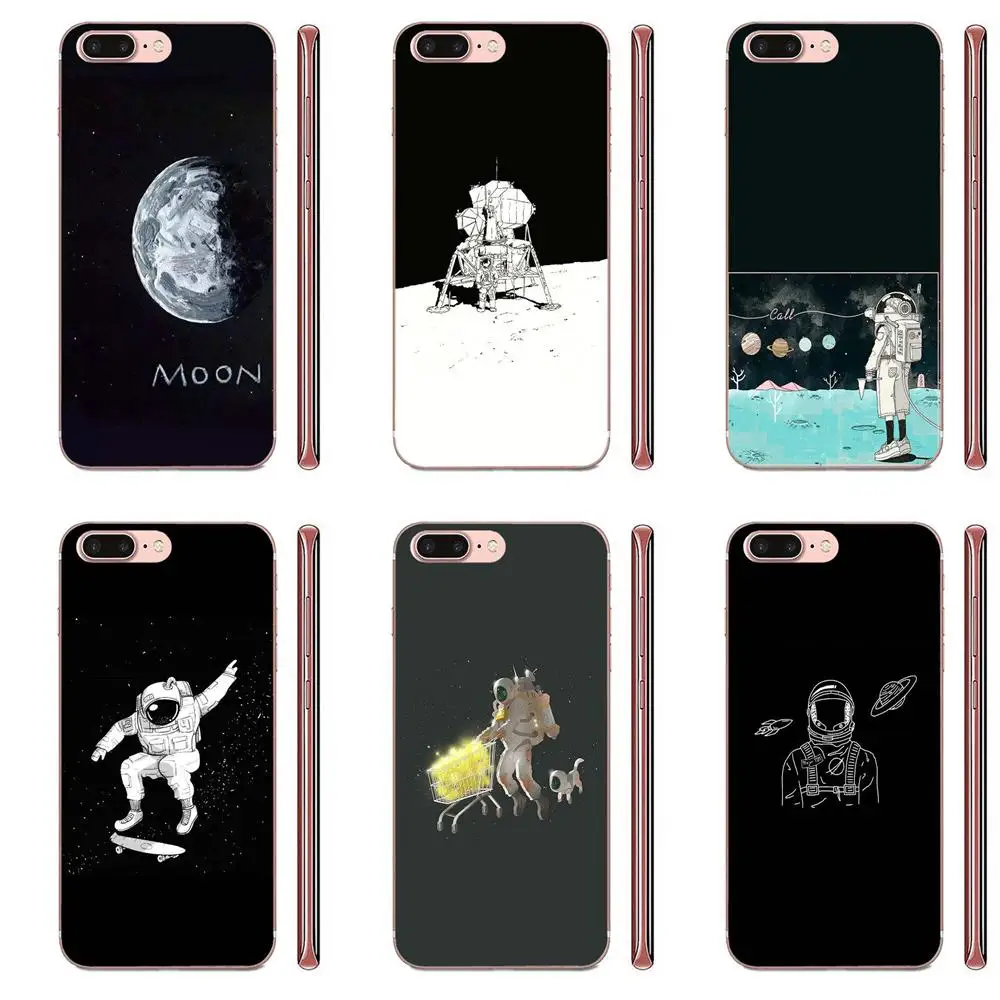Модель Space Moon для Apple iPhone 4 4S 5 5C 5S SE SE2 6 6S 7 8 11 Plus Pro X XS Max XR модная искусственная кожа