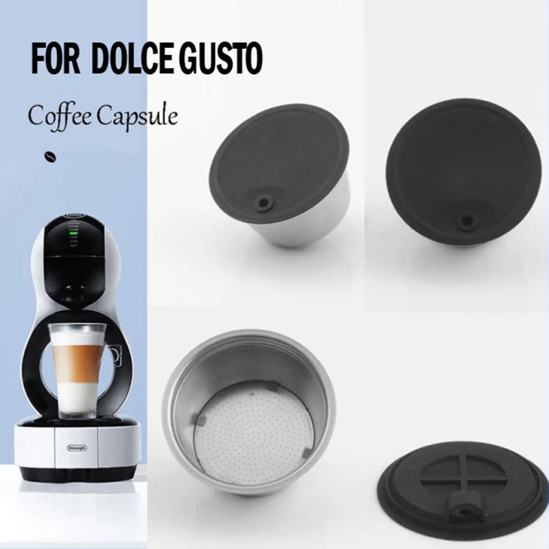

Coffee Capsule Cup Filter Pods Reusable Kit For Dolce Gusto EDG Lumio Machine