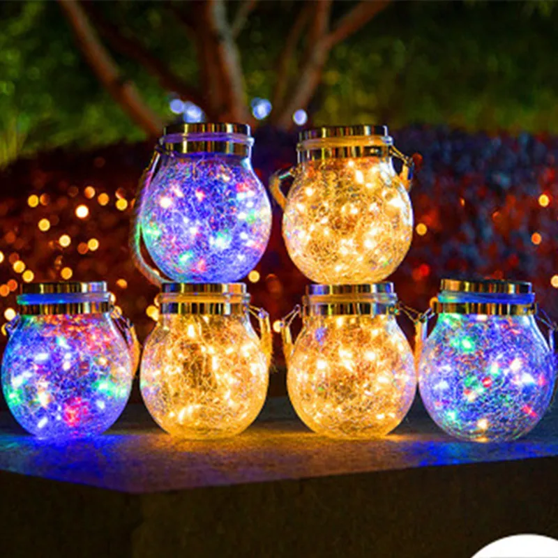 

30LEDs Crystal Ball Solar Lamp Power Led String Fairy Lights Solar Garden Christmas Decoration Outdoor courtyard tree light lamp