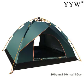 

Automatic Camping Tent outdoor 3-4 Person Family Tent Double Layer Instant Setup Protable Backpacking Tent for Hiking Travel
