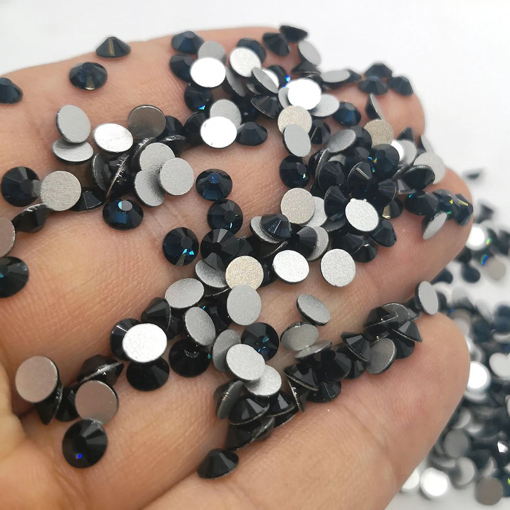 

Shiny SS3-SS34 Montana Color rhinestone for Nail Art Flat back Non Hotfix Glue on Nail Art Garment Craft Rhinestones Boutique